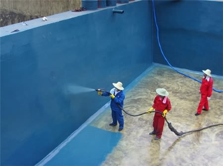 游泳池、污水池聚脲噴涂